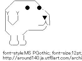 犬 アスキーアート 326750-アスキーアート 犬 散歩