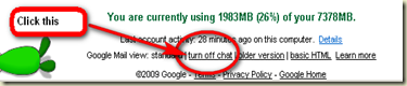 "turn off chat" link on your gmail screen