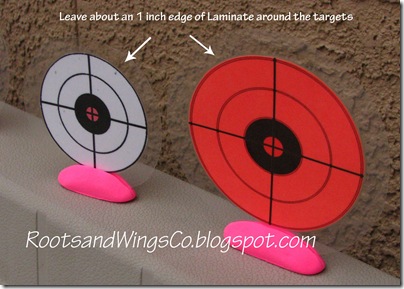 Targets for Marshmallow shooters