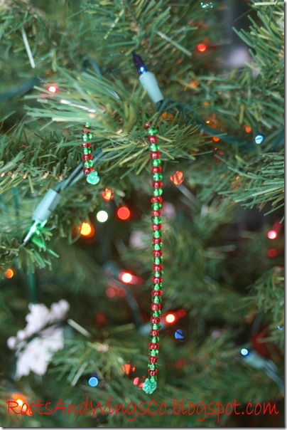 candy cane beaded christmas 1