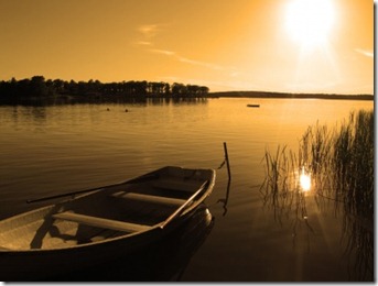 Bote en lago