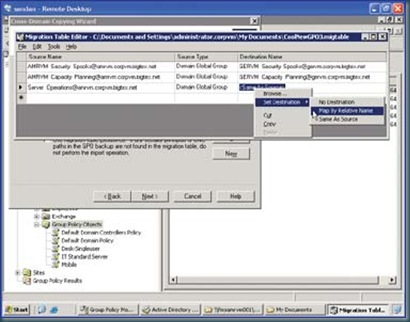 Домен 2003. Управление групповой политикой Windows Server 2003. Управляющая консоль HMC.