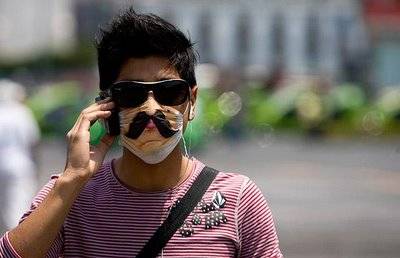 Swine Flu Mask with Mustache