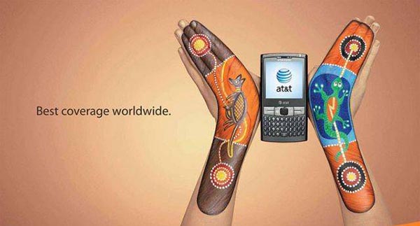 23 creative ads by AT&T [hand-modelling advertisements] - Painted boomerangs