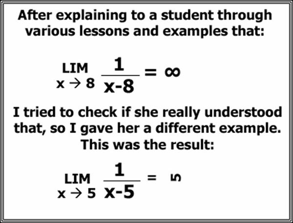Why are teachers stressed - Hilarious example of Calculus