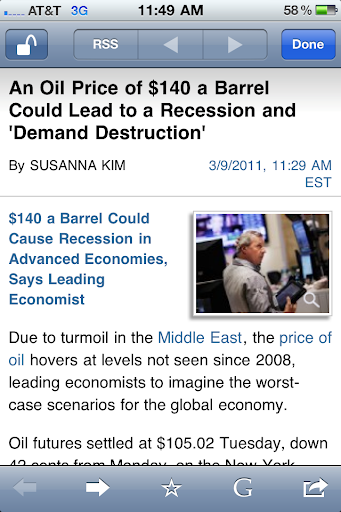 Oil and recessions