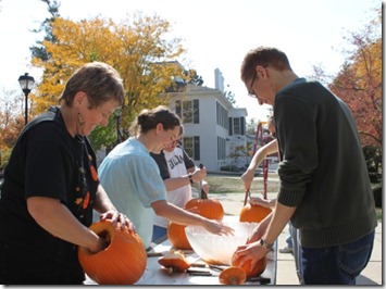 Carving Pumpkins at ESR