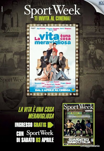 Ingresso omaggio cinema con Sportweek Ingresso omaggio cinema con Sportweek