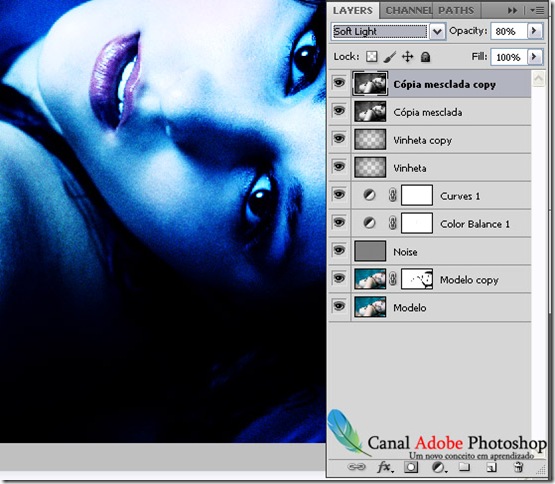 Blue Effect Photoshop tutorial 11