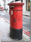 Red post box