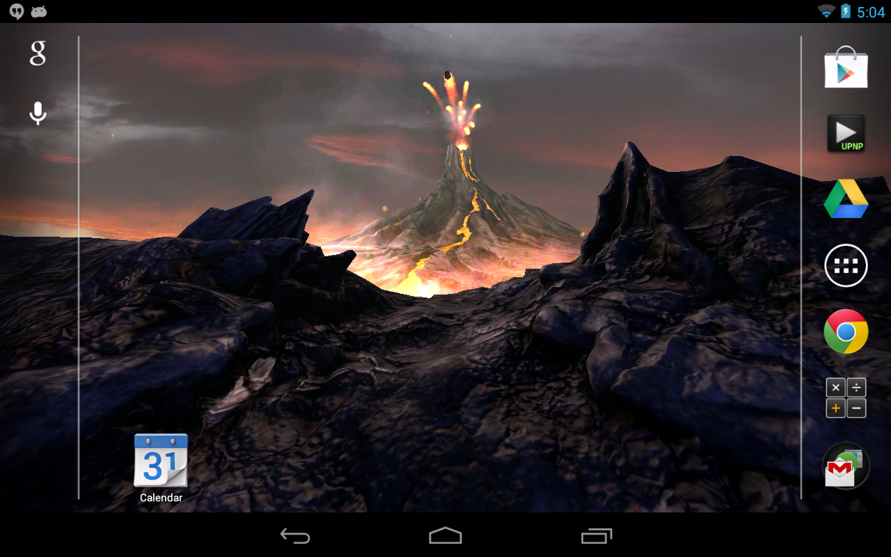Volcano 3D Live Wallpaper - screenshot