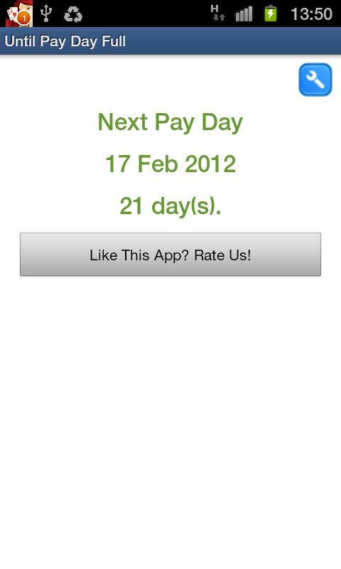 Android application Until Pay Day Full screenshort