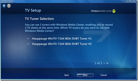 Confirm 2 digital tuners Confirm 2 digital tuners