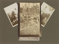 Leprozenkolonie Danaradja: personen te paard en oogst