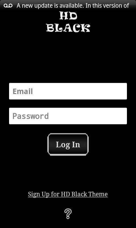 Android application HD Black for Facebook screenshort