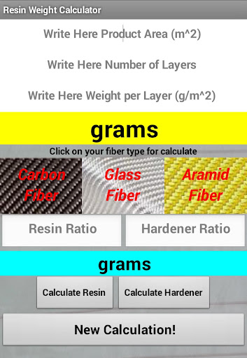 Resin Calculator