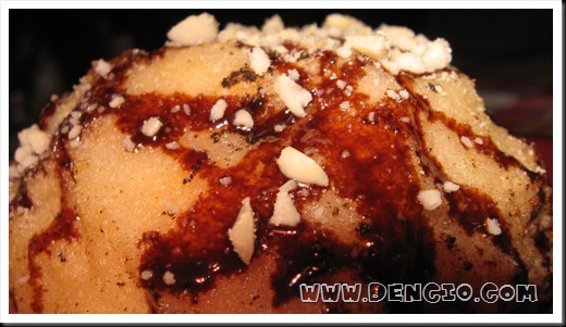 Topped with Chocolate Syrup and chopped nuts. Topped with Chocolate Syrup and chopped nuts.
