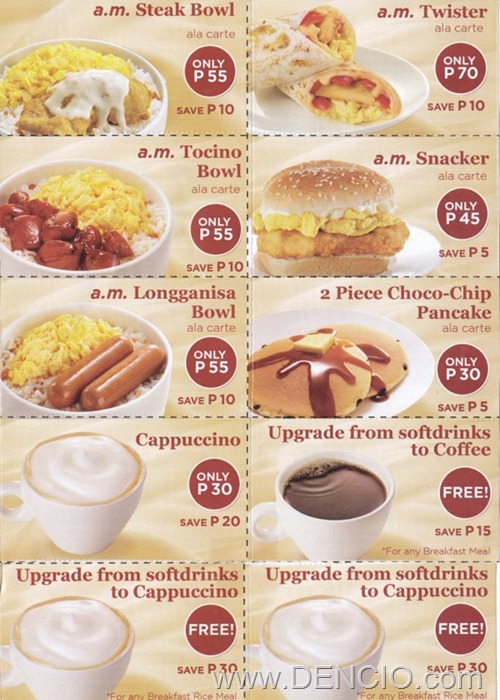 KFC a.m. Breakfast Menu. Taste the Difference. - DENCIO.COM