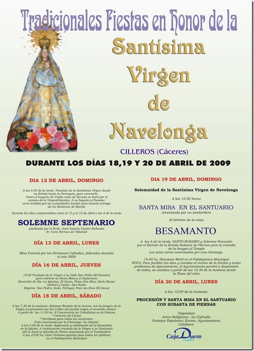 cartel Navelonga 2009