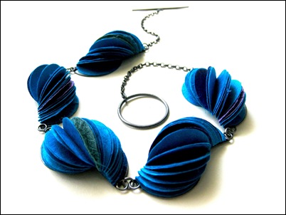 3.Blue shell necklace