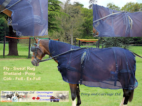 New Carriage Driving Harness Fly Netting Quarter Sheet Rug