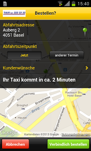 【免費旅遊App】33er Taxi Basel-APP點子