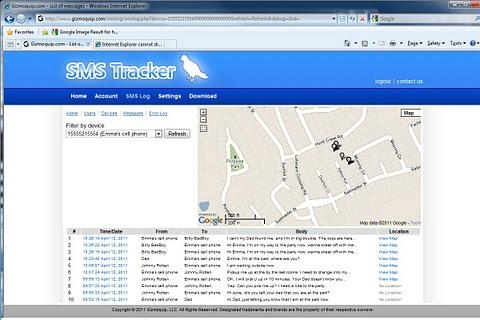 SMS Tracker - screenshot