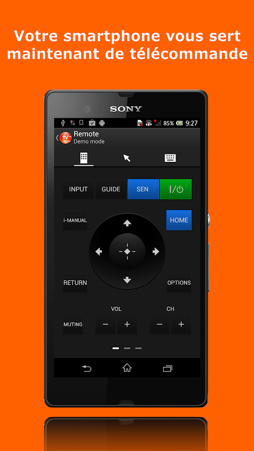 Media remote Sony TV SideView Applications Android sur Google Play