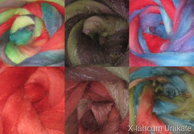April-Färbung Wolle-Seide 70-30
