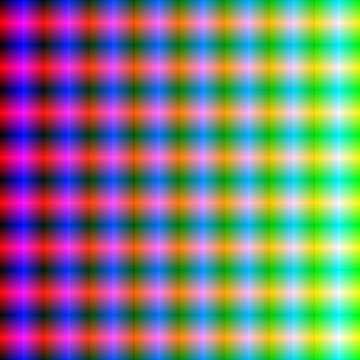 Imagen de 4096×4096 con todos los colores del RGB (versión reducida)