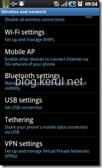 Samsung Galaxy S Froyo update: USB settings