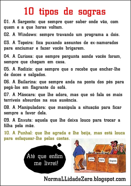 Tipos de sogra