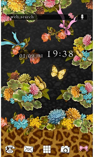 ★FREE THEMES★Flowers Leopard