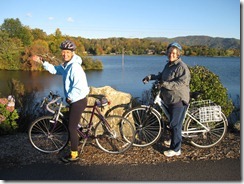 BicycleHaywoodNC members along the shores of Lake Junaluska