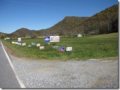 Political Signs in Spring Creek, NC