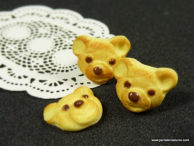 Miniature Teddy Bear Cookies - Paris Miniatures, Emmaflam & Miniman