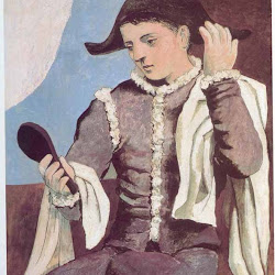 Pablo Picasso, Arlequin con espejo - 1.jpg