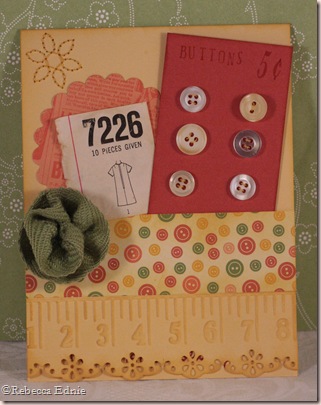 button card sewing themed card