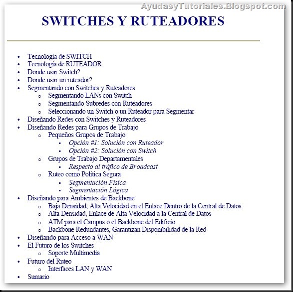 Curso de Switches y Routers - AyudasyTutoriales