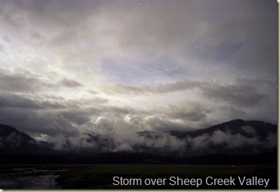 Storm over Sheep Creek Valley