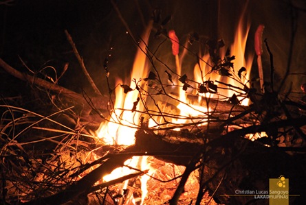 Bonfire at Sagada's Lake Danum