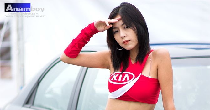 Korean Racing Car Show Girls Photo