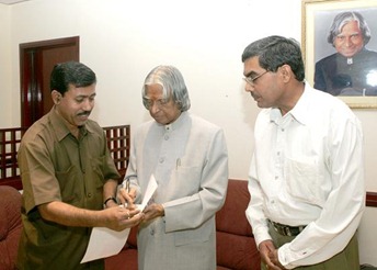 Deendayal Sharma & R.P.Singh with Dr. A.P.J.Abdul Kalam