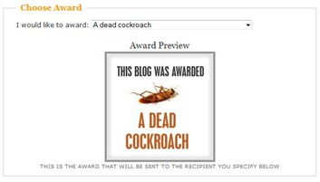 dead cockroach award
