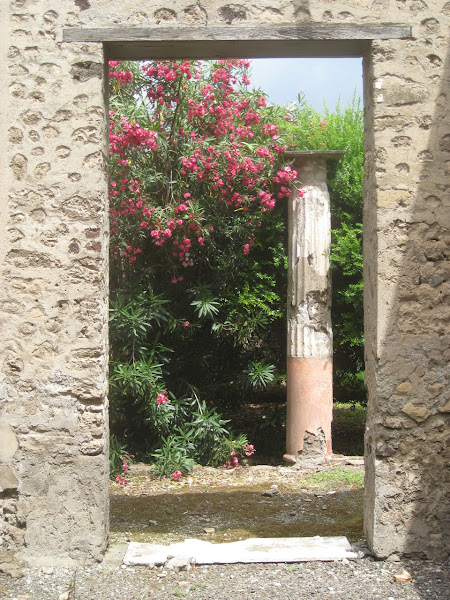 A doorway in Pompeii.