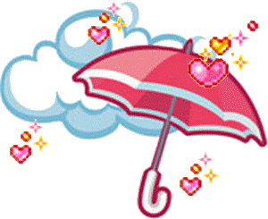 gifs animados de lluvia y paraguas