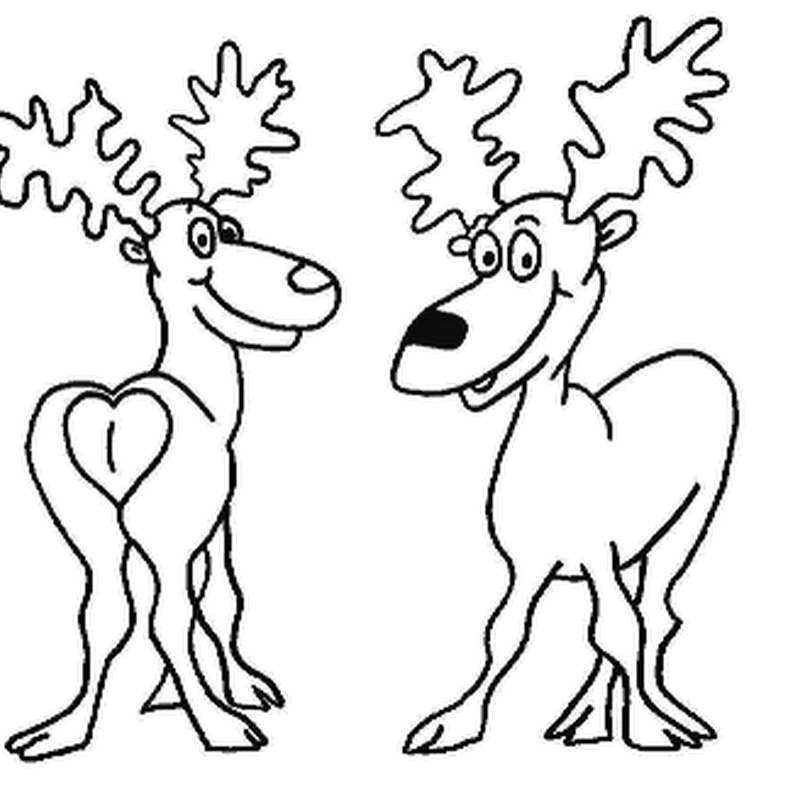 Dibujos para colorear animales de navidad
