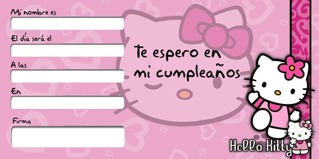 Tarjeta Hello kitty