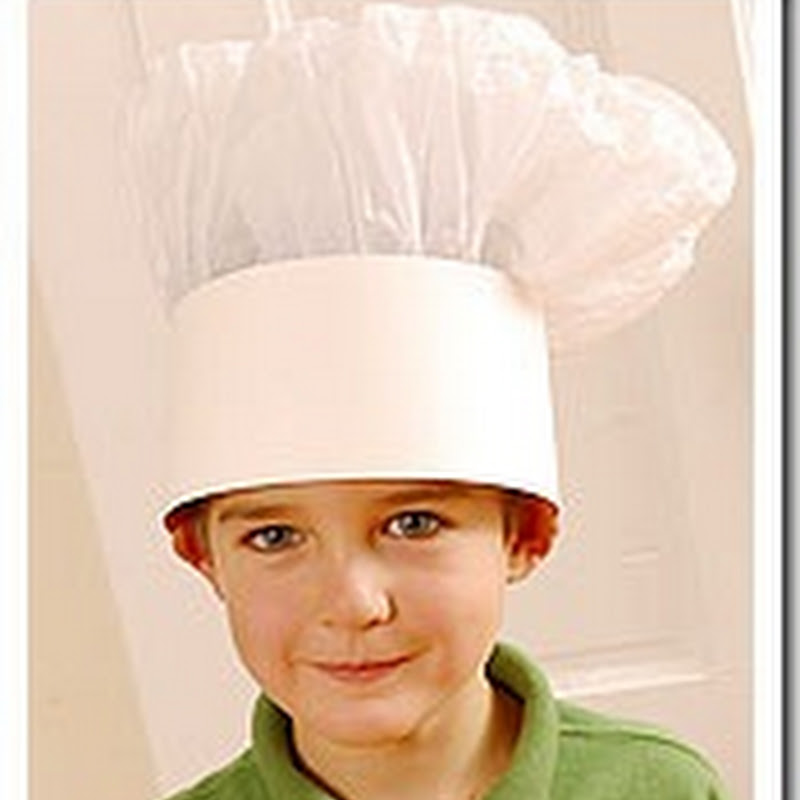 Como hacer un sombrero de cocinero de papel para disfraz