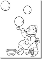 Cat Blowing Bubbles